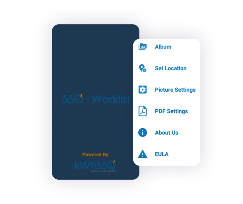 kWh 360 Worklist App