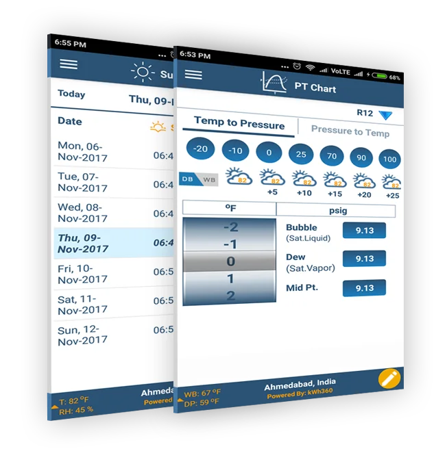 Key Features kWh 360 Tool mobile app